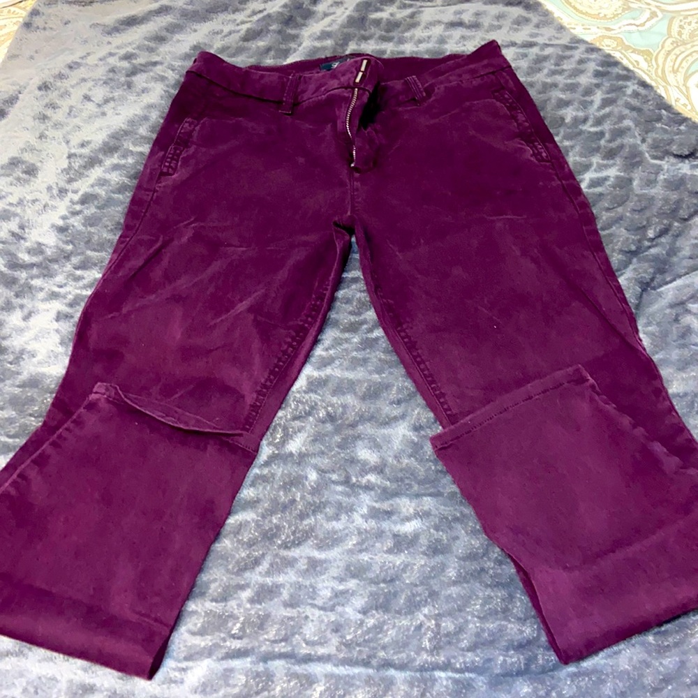 Burgundy Capri.